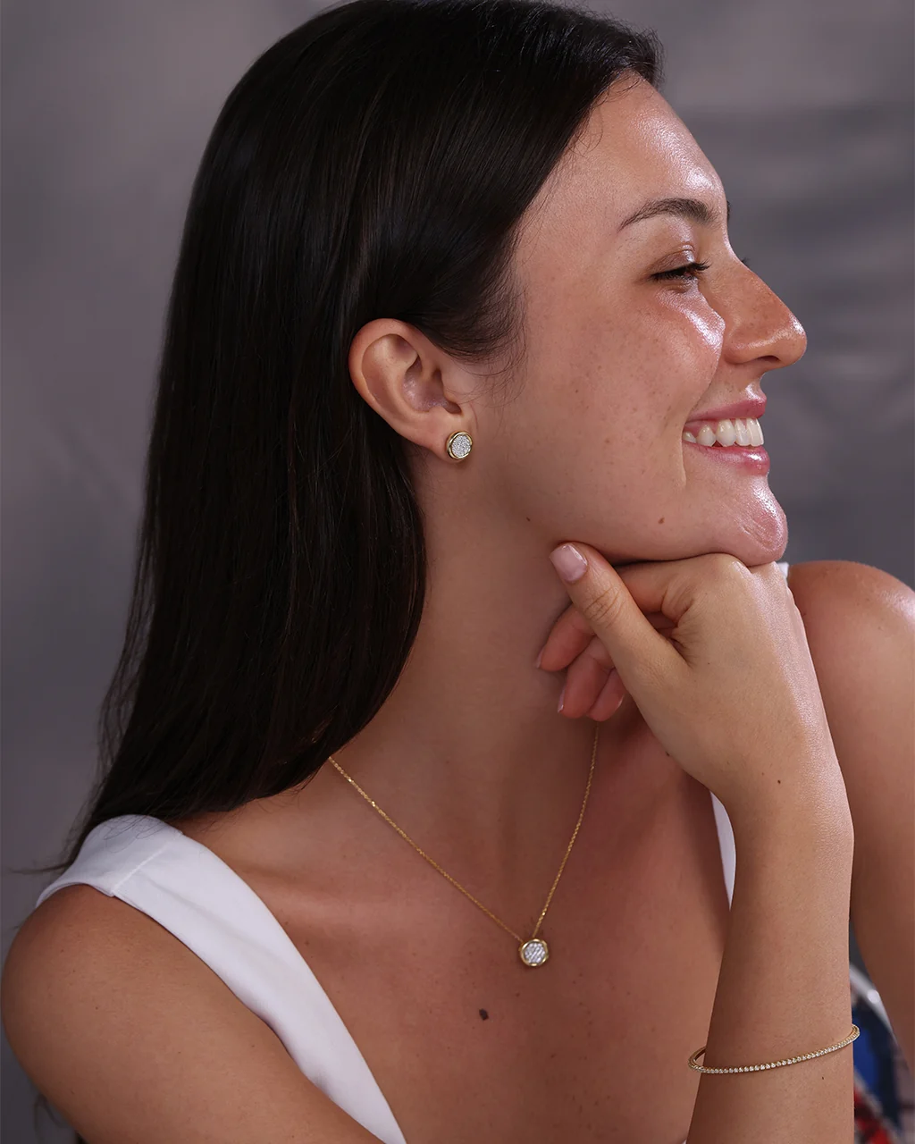 Eternal Diamond Cluster Earrings - Image 4