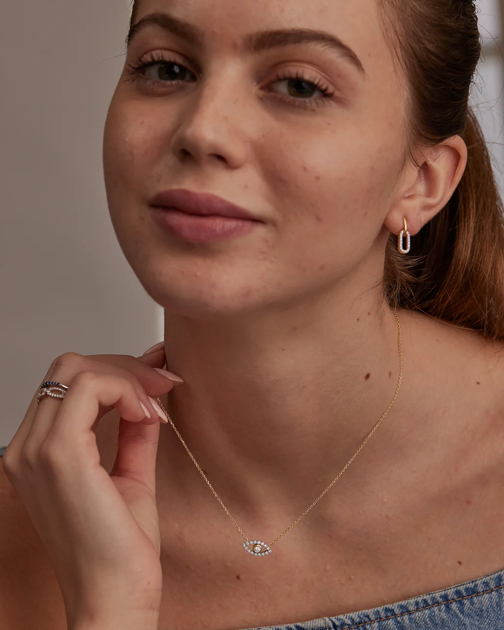 Evil Eye Diamond Necklace - Image 2