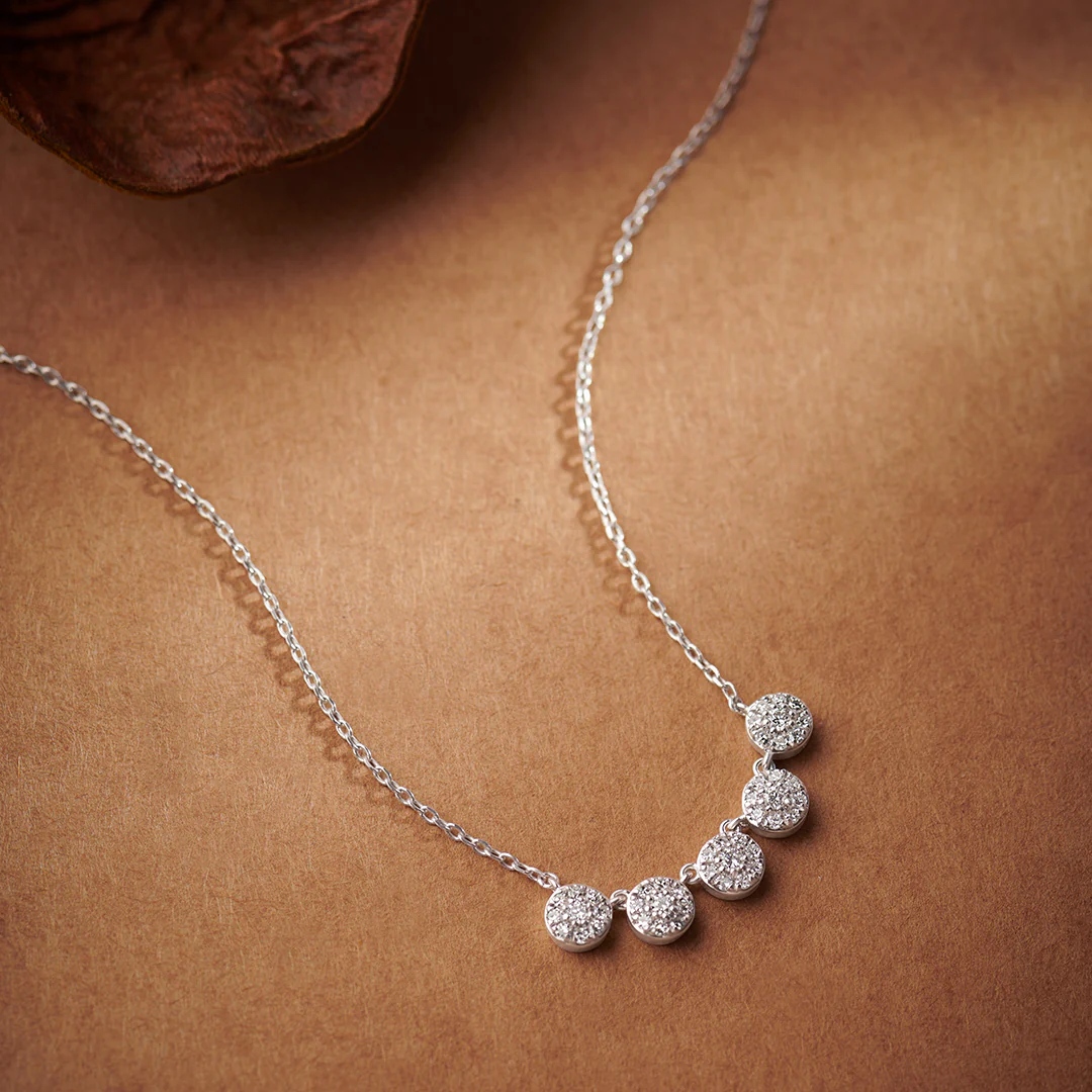 Five Stone Diamond Necklace