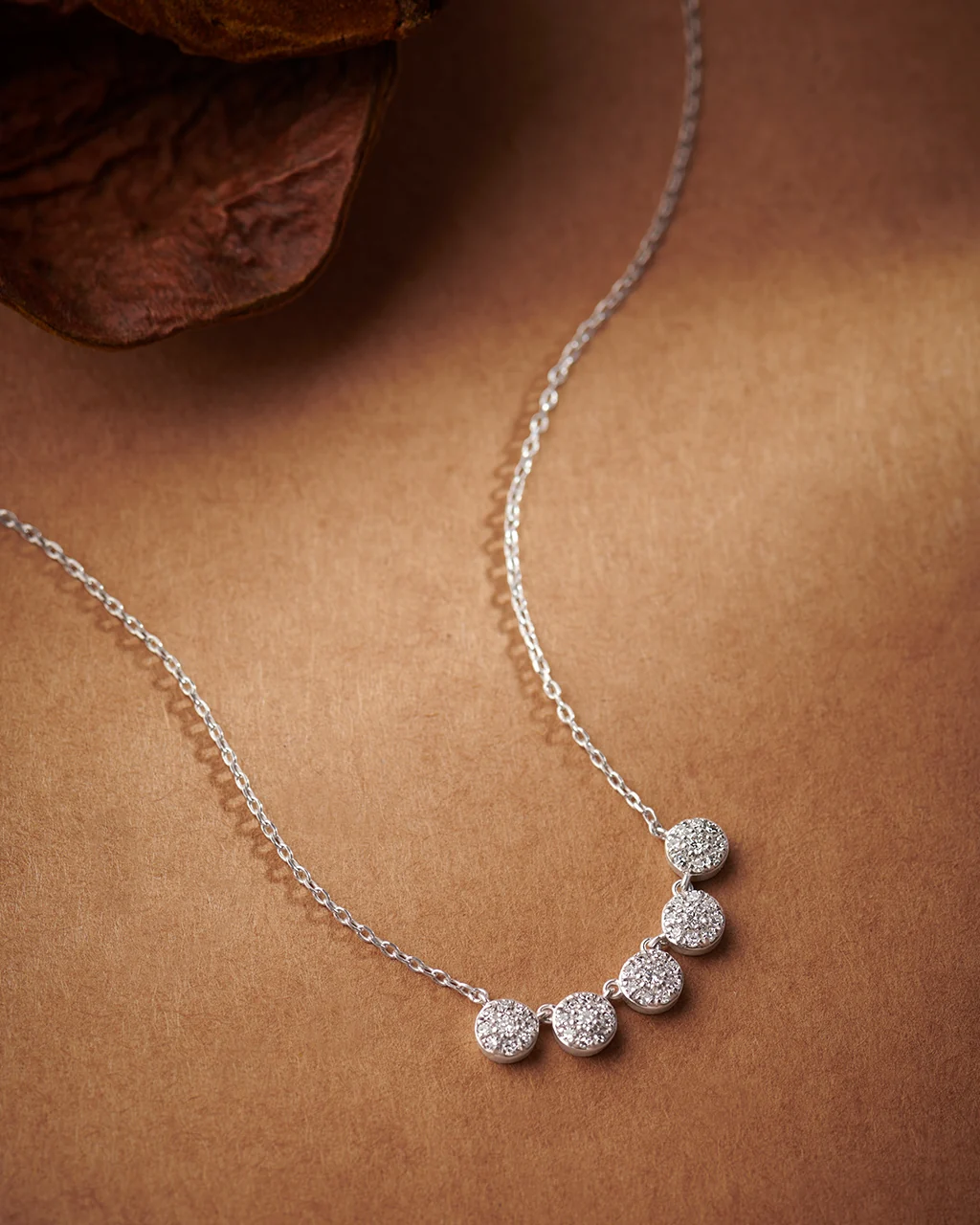 Five Stone Diamond Necklace - Image 5