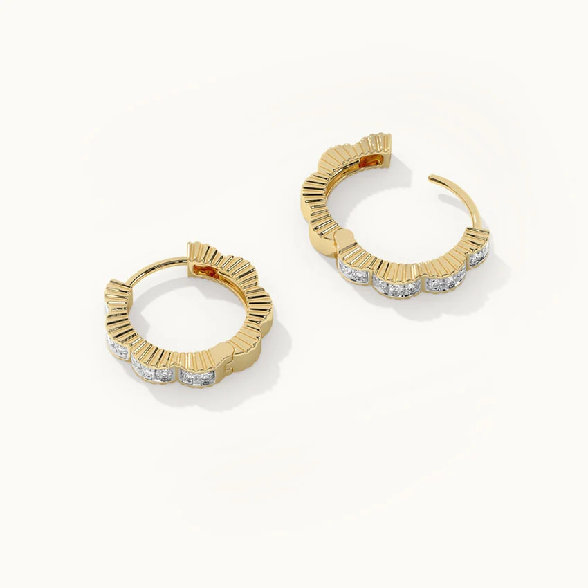 Floral Small Hoops - Image 6