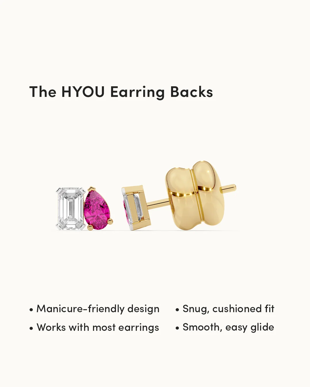 Gem Duo Stud Earrings - Image 3