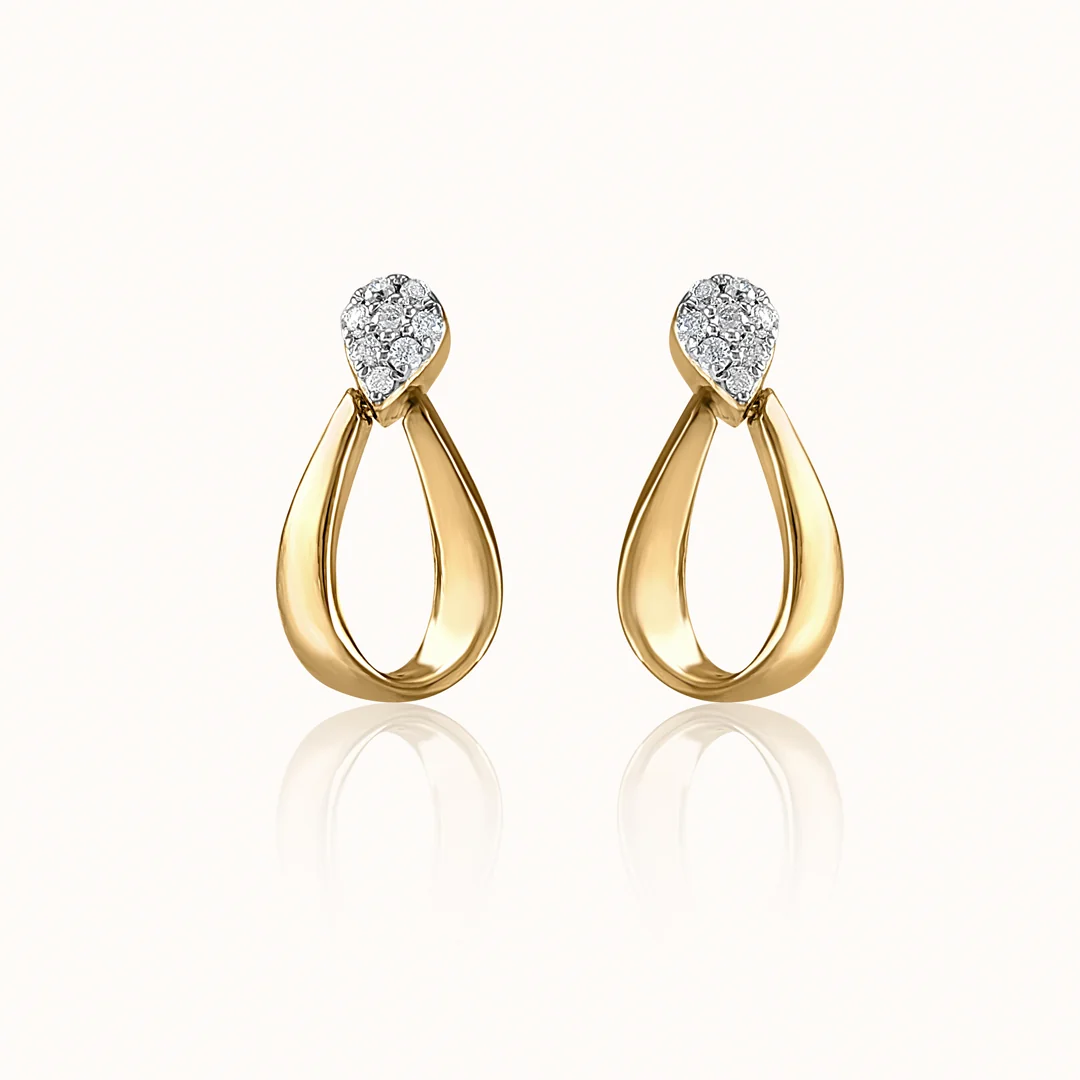 Gilt Diamond Earrings - Image 4