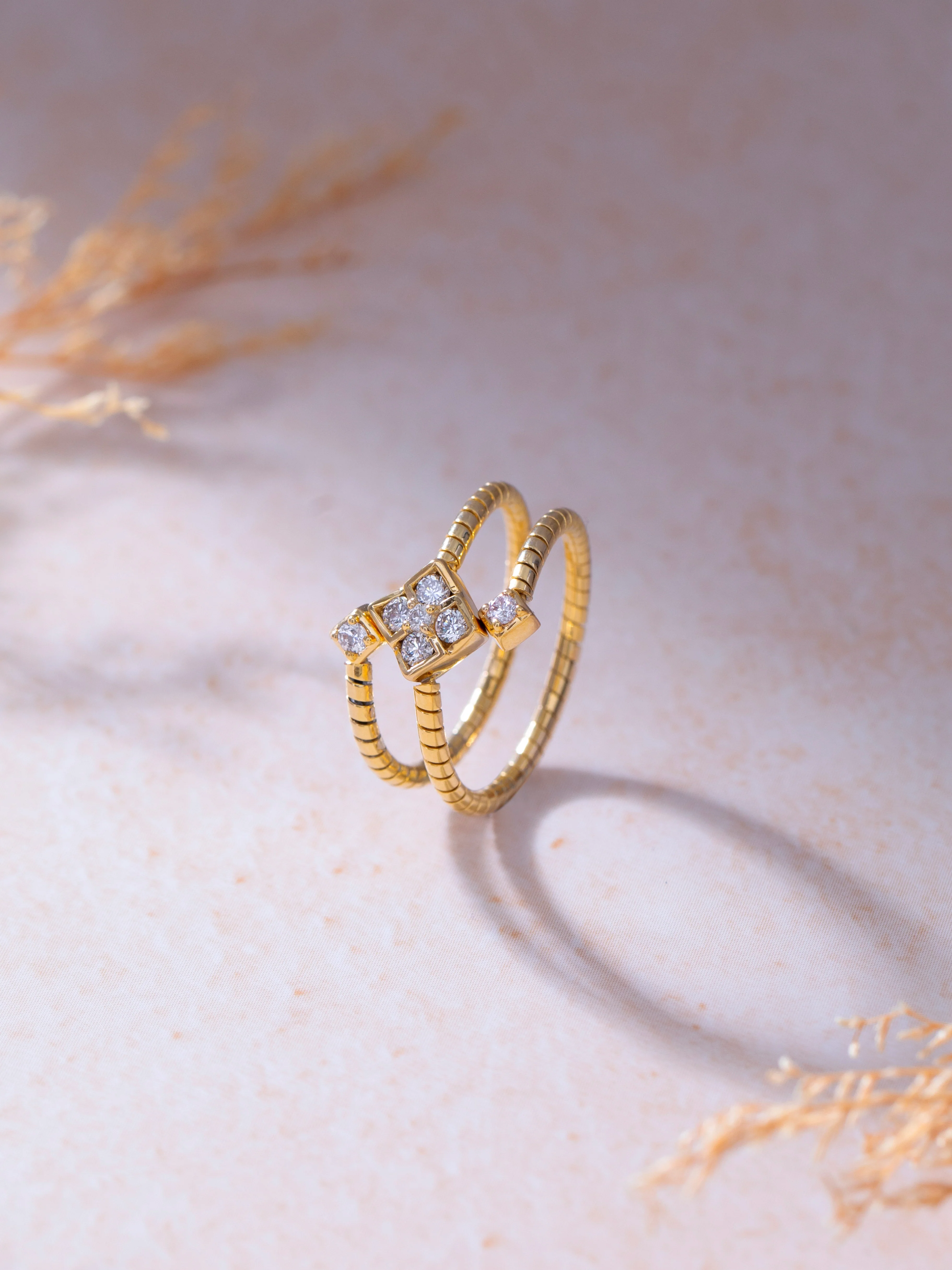 Gleaming Diamond Coil Ring - Image 7