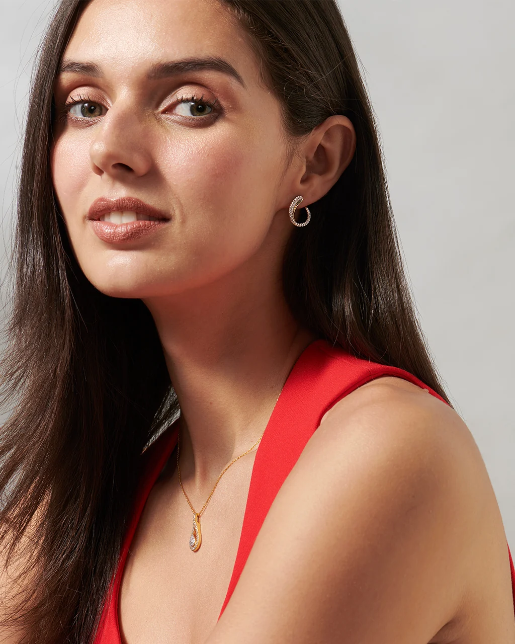 Glide Arc Diamond Studs - Image 3