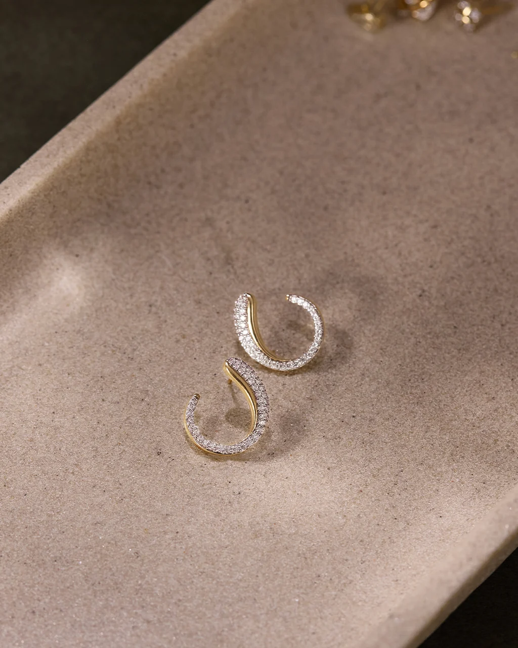 Glide Arc Diamond Studs - Image 4