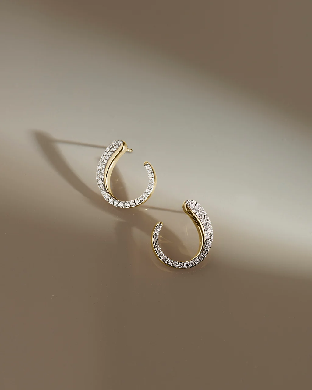 Glide Arc Diamond Studs - Image 5