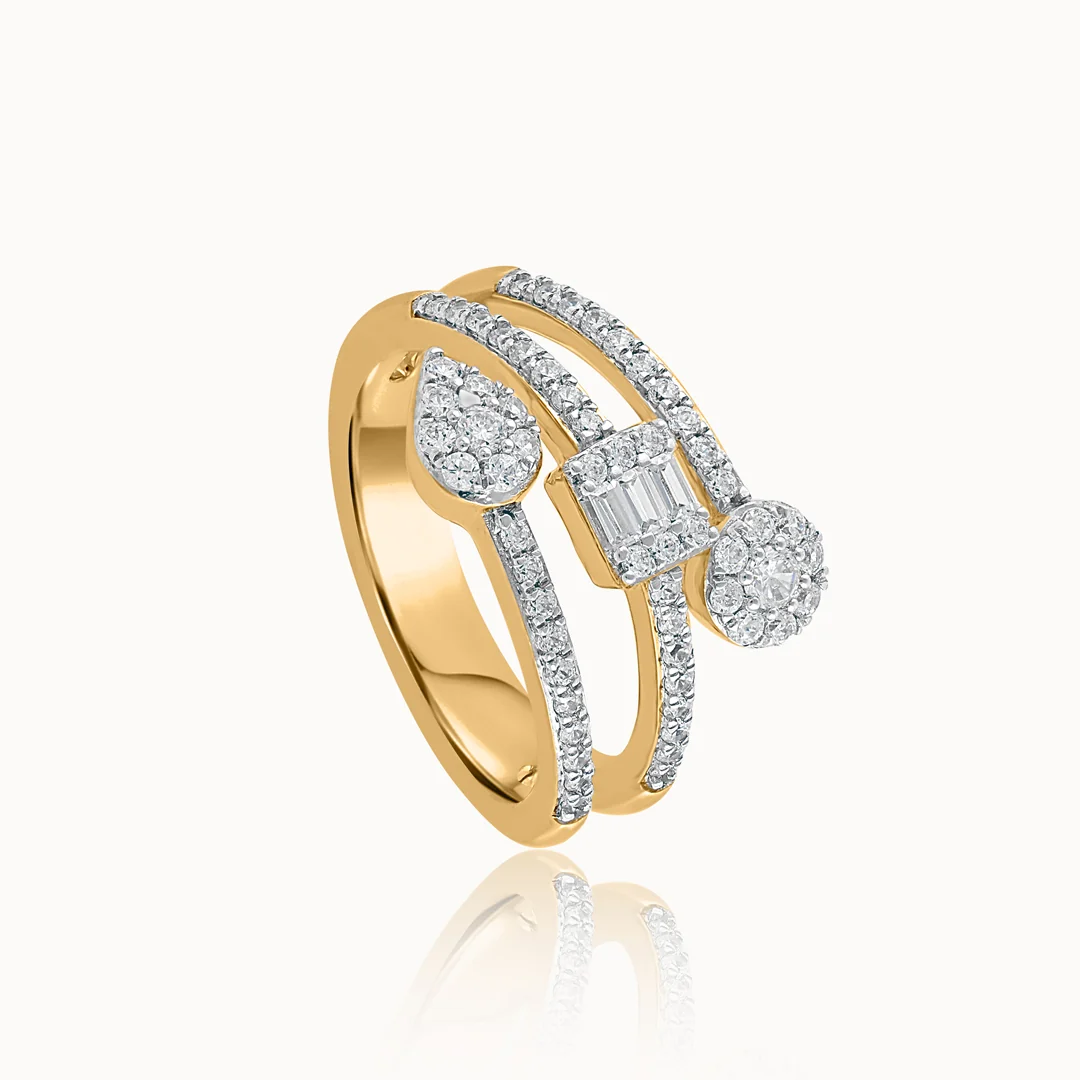 Glint Diamond Coil Ring - Image 3