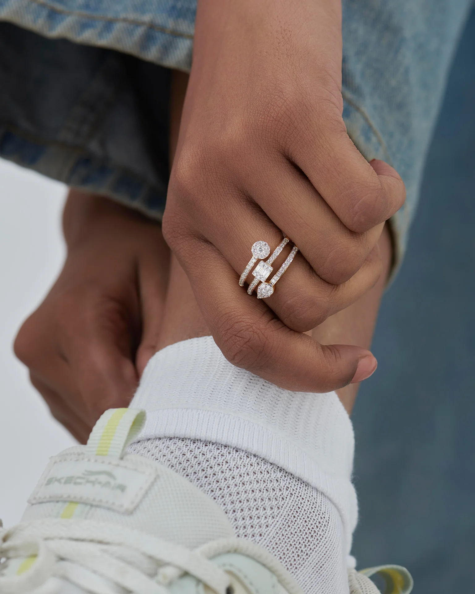 Glint Diamond Coil Ring - Image 4