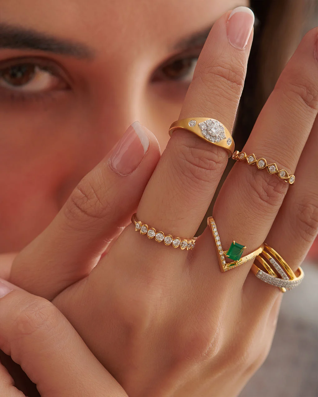 Half Eternity Diamond Band - Image 4