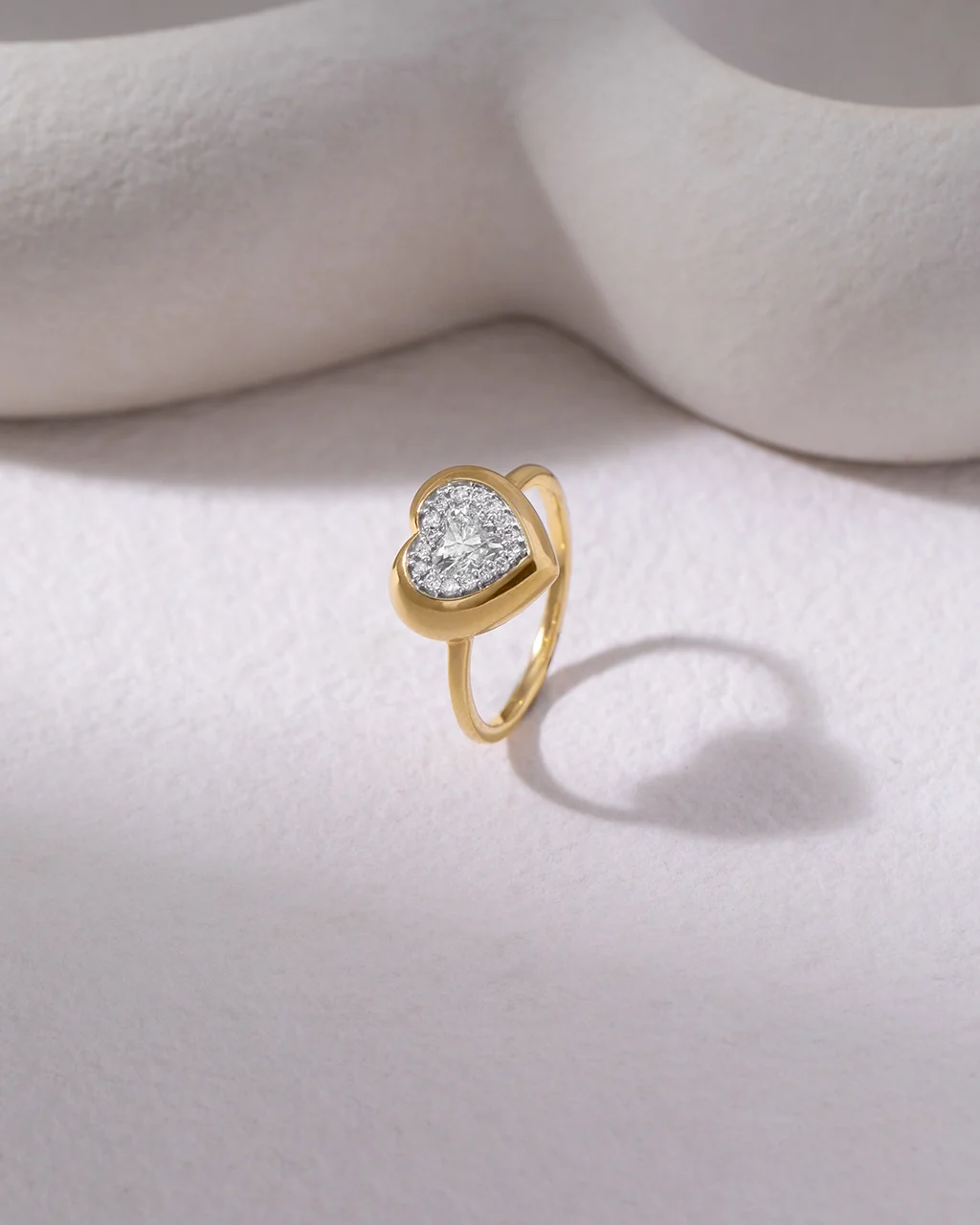 Heart Diamond Cluster Ring - Image 5