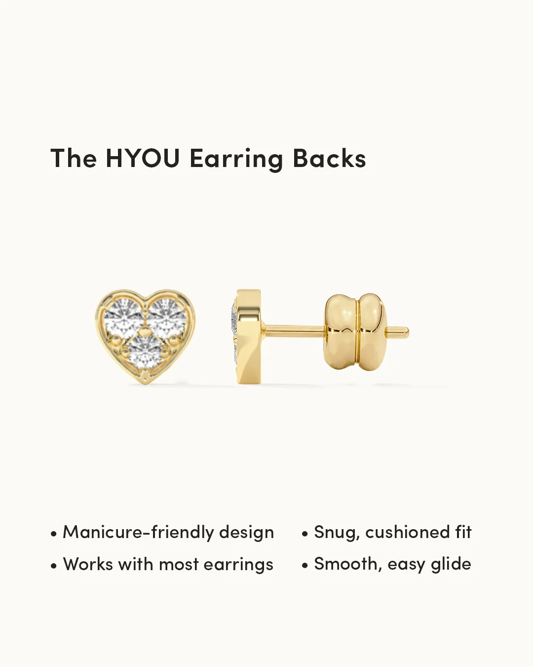 Heart Diamond Earrings - Image 3