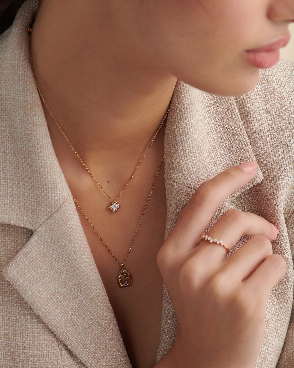 Heart Lock Diamond Necklace - Image 4