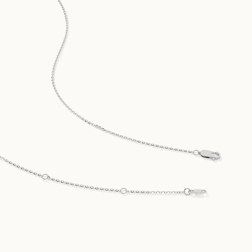 Hollow Cushion Diamond Necklace - Image 6