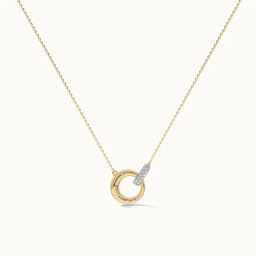 Interlocking Diamond Necklace - Image 3
