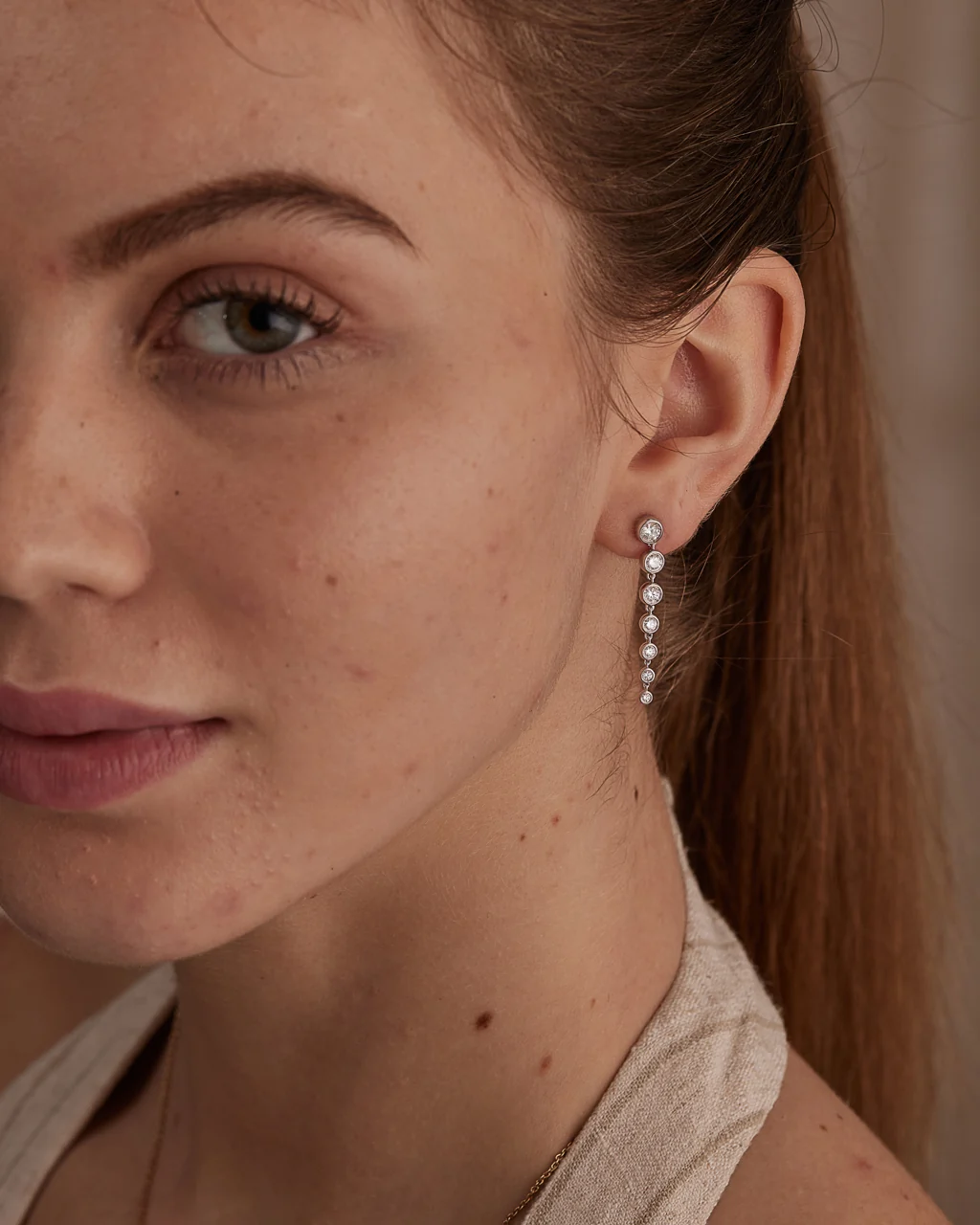 Journey Diamond Drop Earrings - Image 4