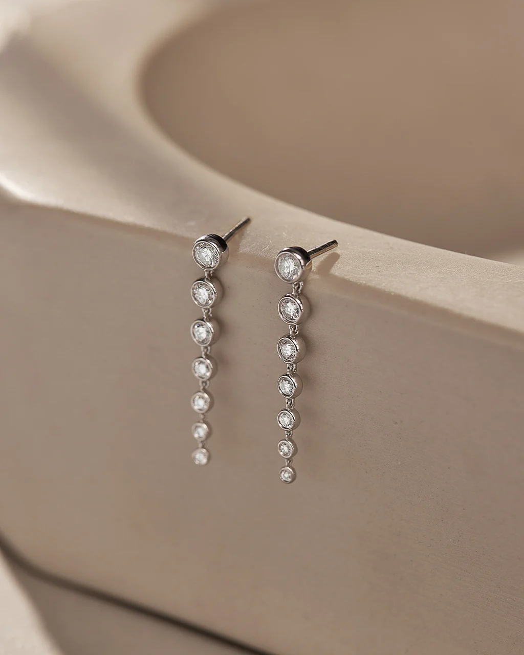 Journey Diamond Drop Earrings - Image 5
