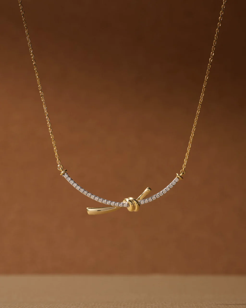 Knotted Diamond Necklace - Image 5