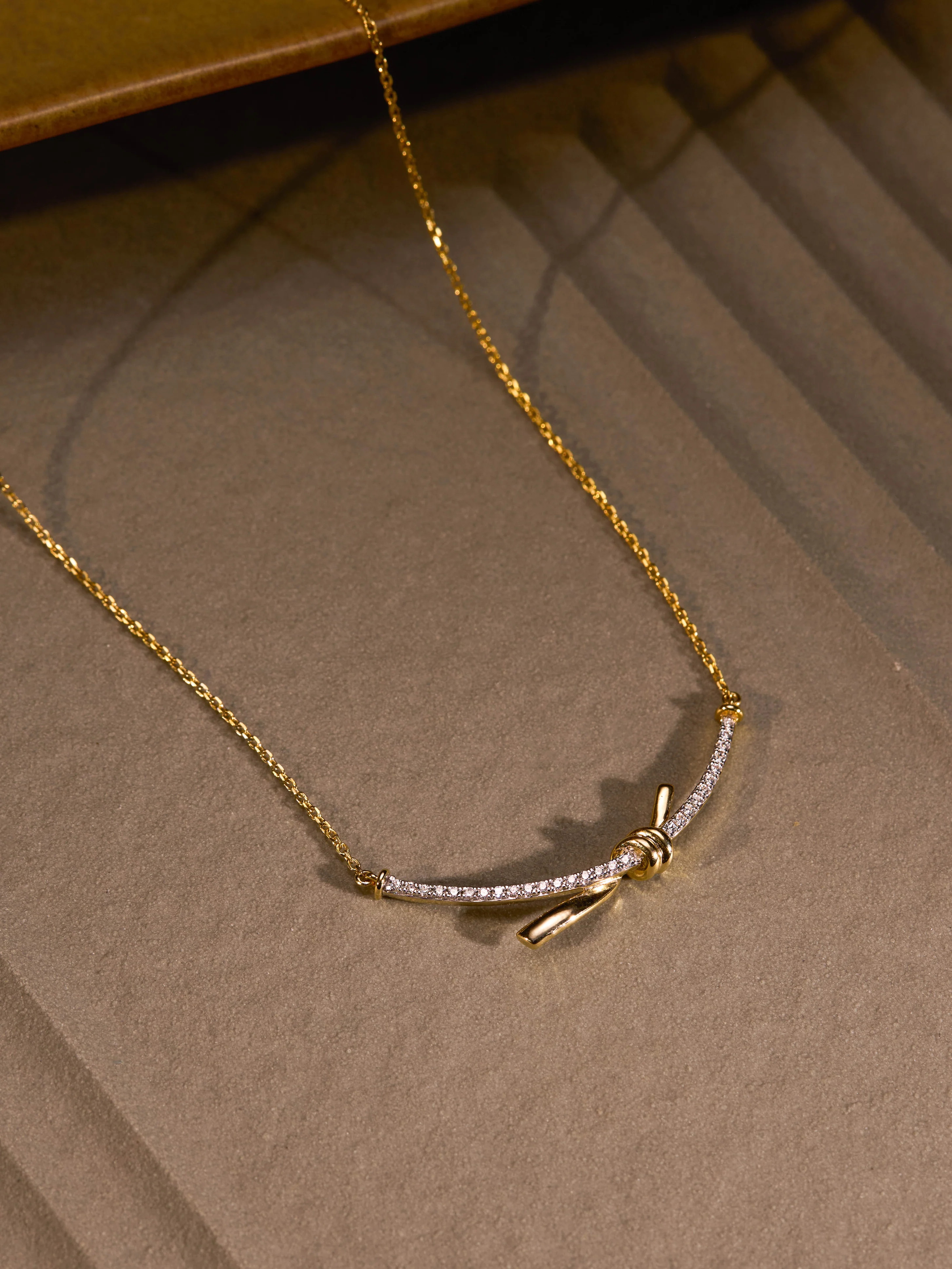 Knotted Diamond Necklace - Image 6