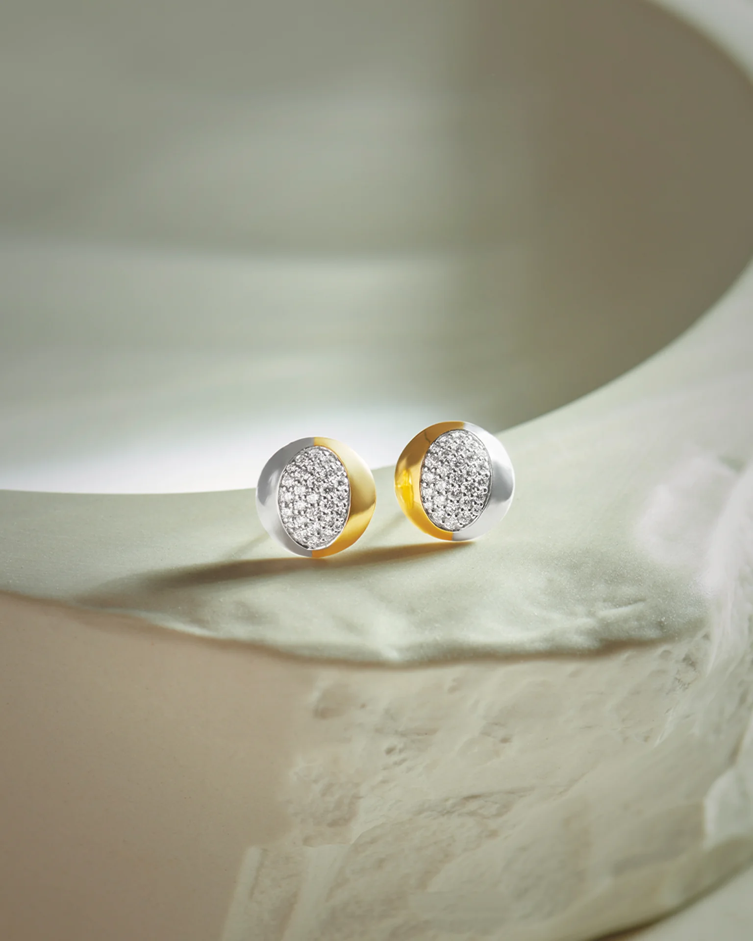 Large Two-Tone Earrings - Image 7