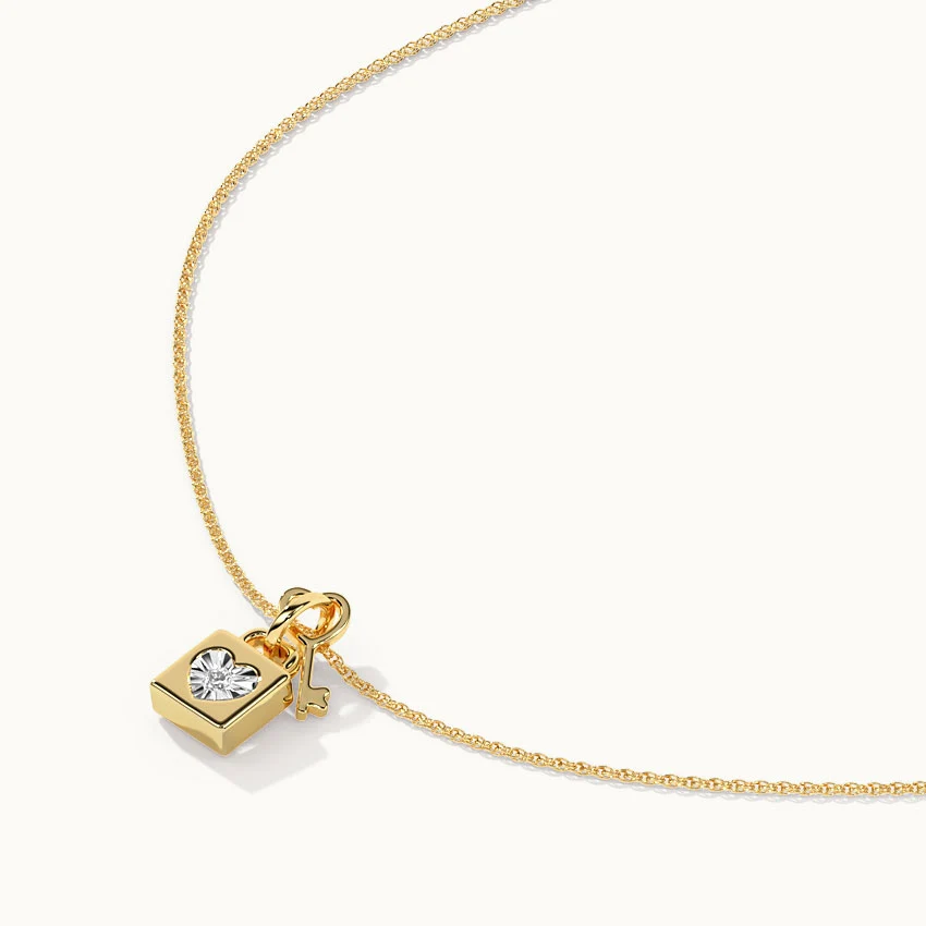 Lock & Key Diamond Necklace - Image 5