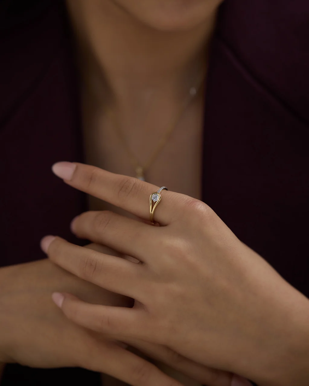 Lumina Solitaire Ring - Image 3