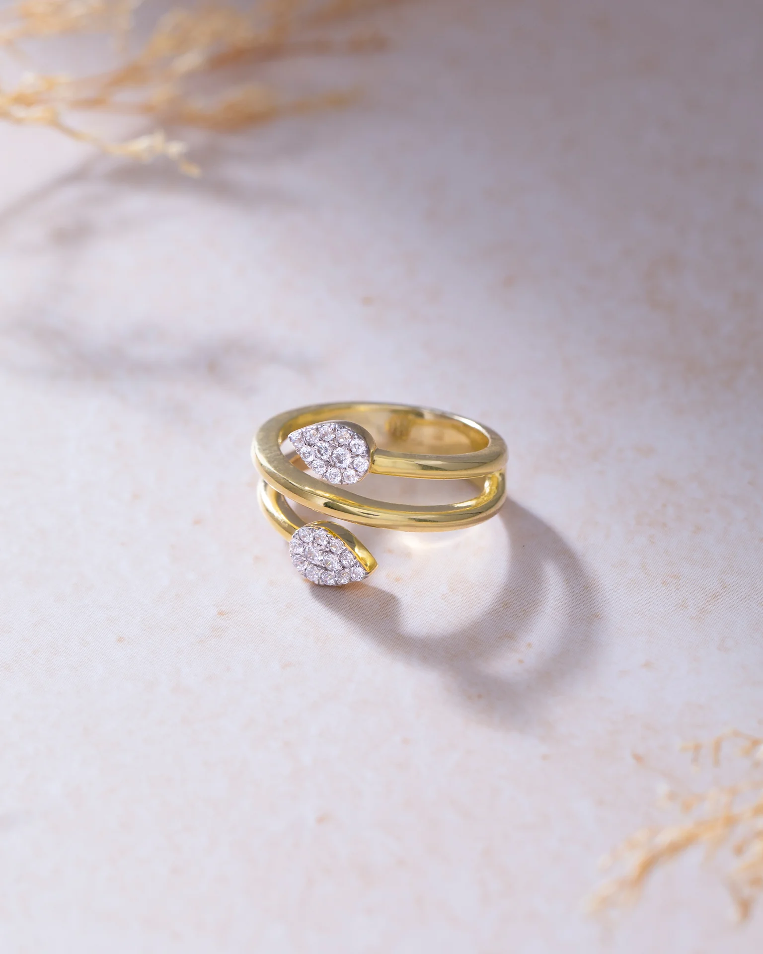 Lustrous Diamond Coil Ring - Image 5