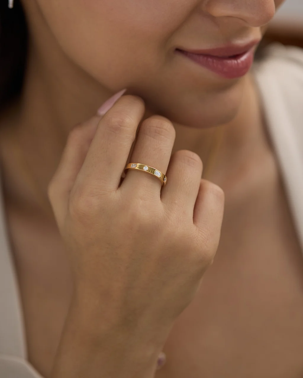 Luxe Diamond Stackable Band - Image 2