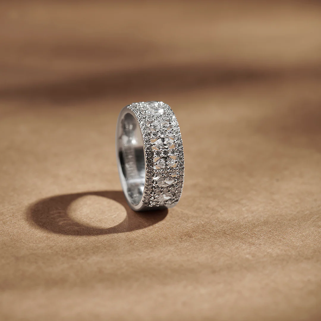 Marquise Row Diamond Ring