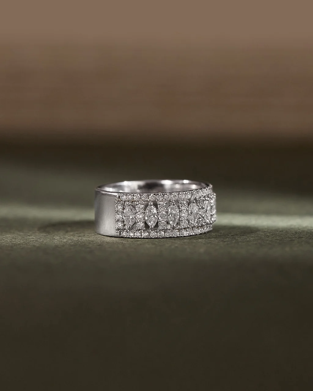 Marquise Row Diamond Ring - Image 5