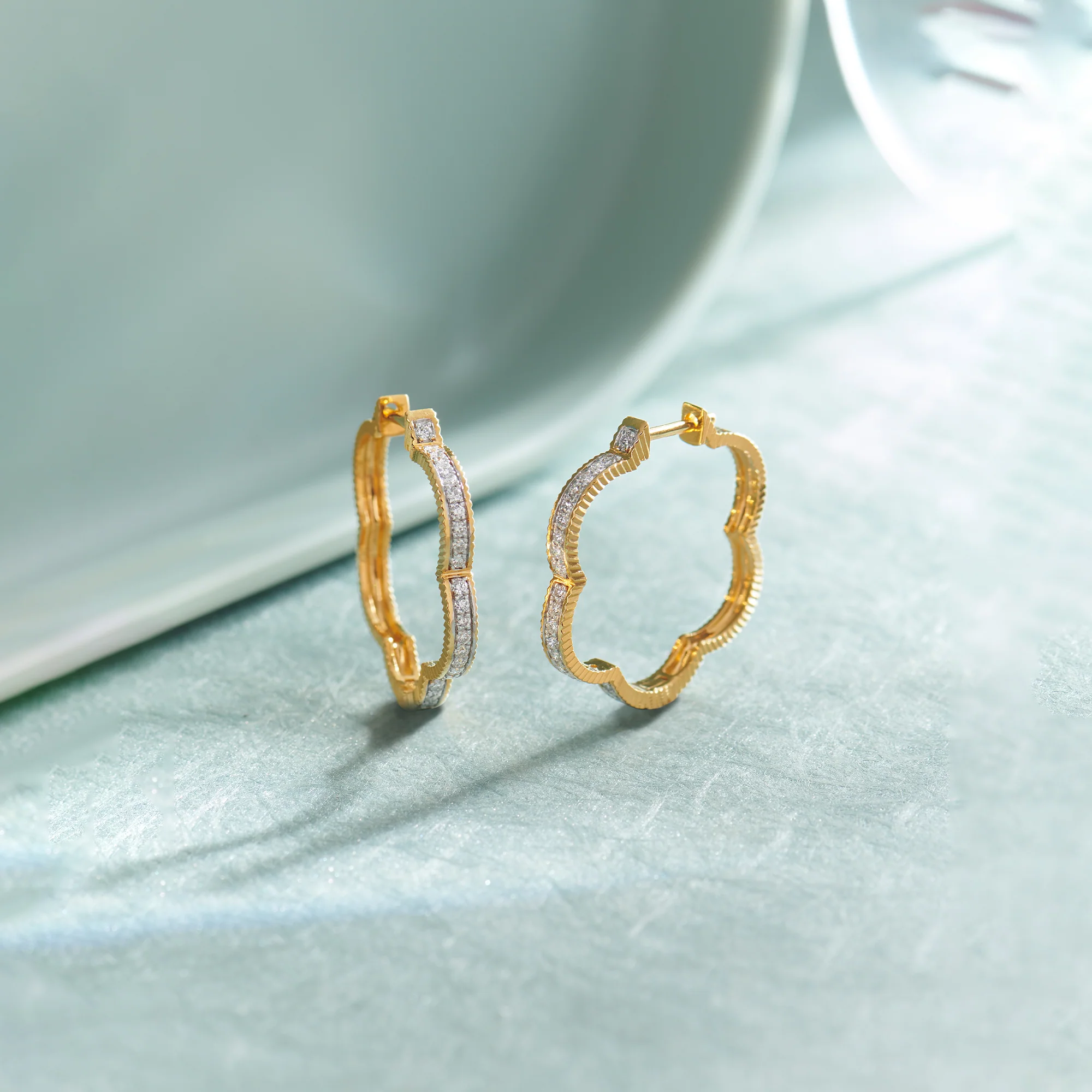 Minimal Floral Hoops