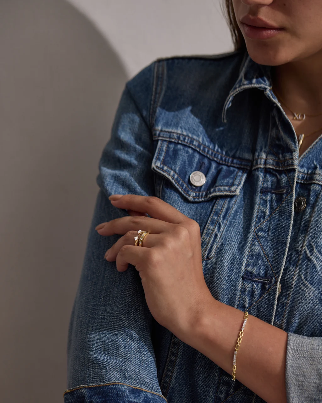 Minimalist Diamond Stackable Band - Image 3