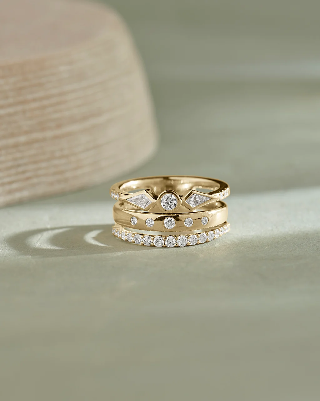 Modern Diamond Stack Ring - Image 5