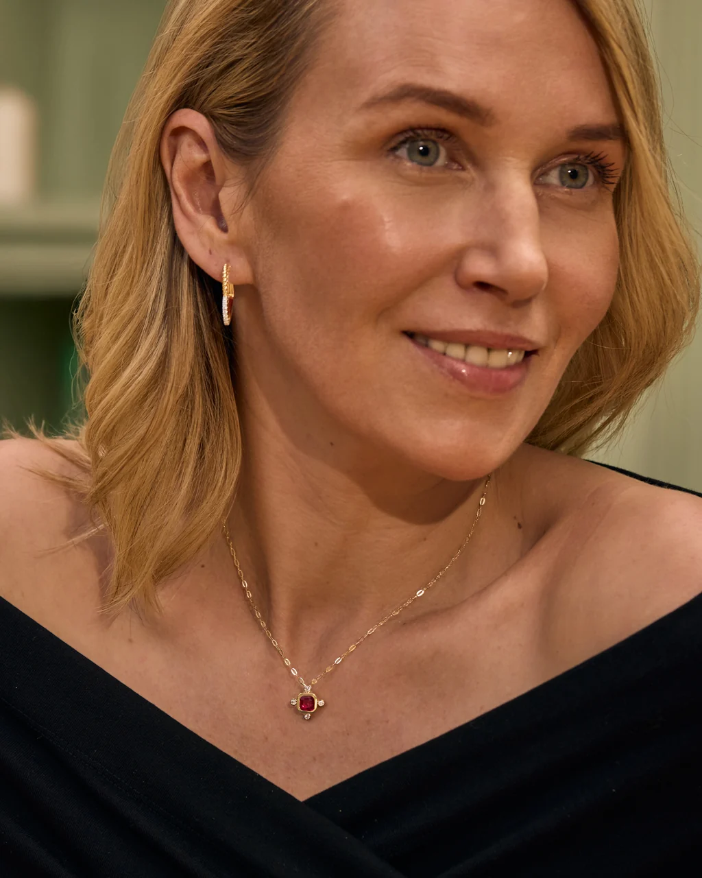 Modern Gem Necklace - Image 4