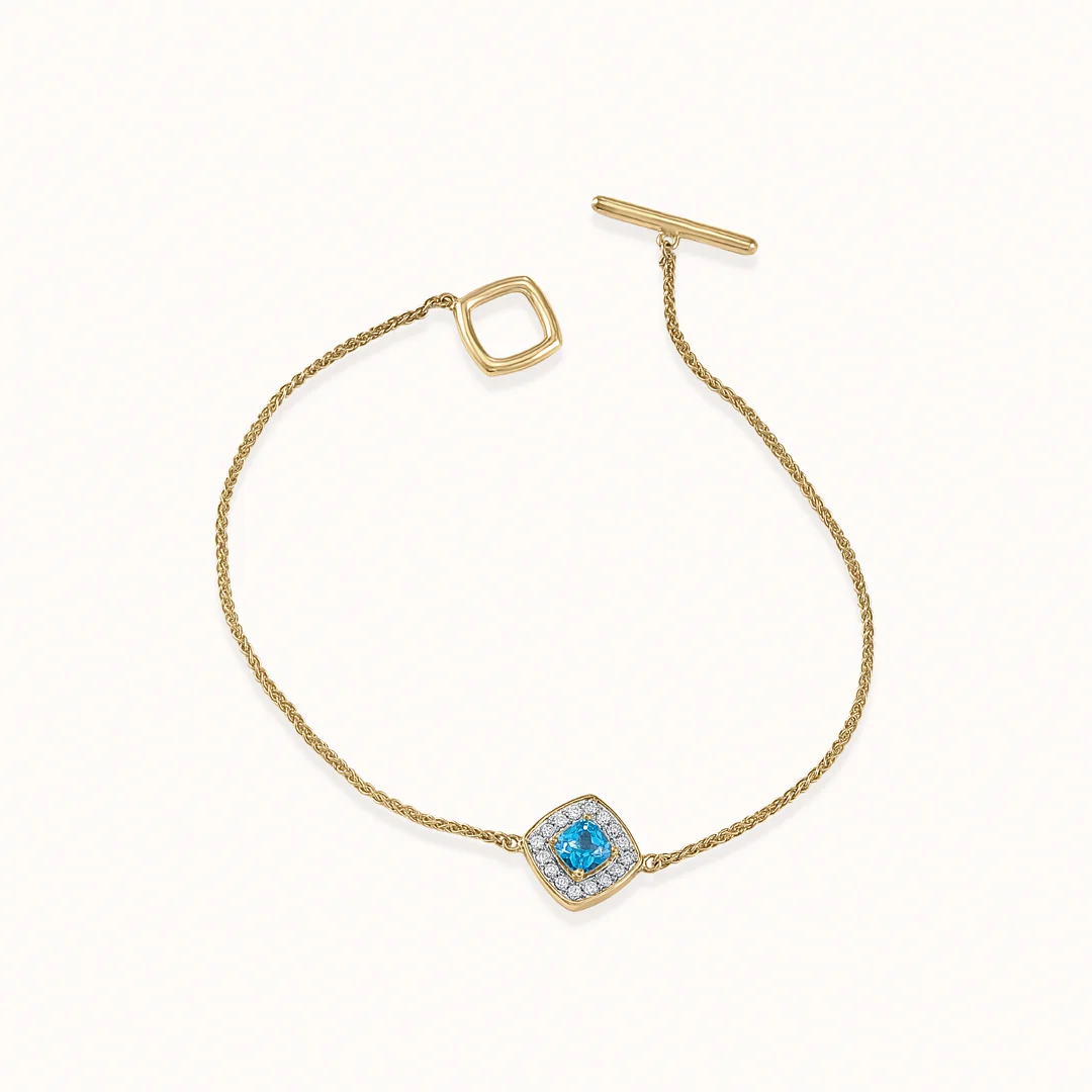 Modish Gem Toggle Bracelet - Image 3