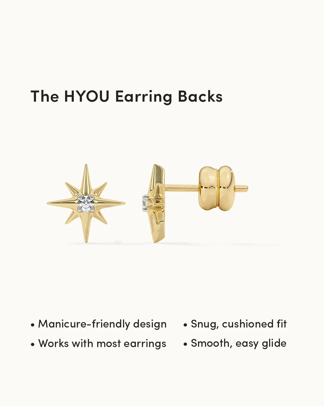 North Star Small Diamond Earrings - Image 3
