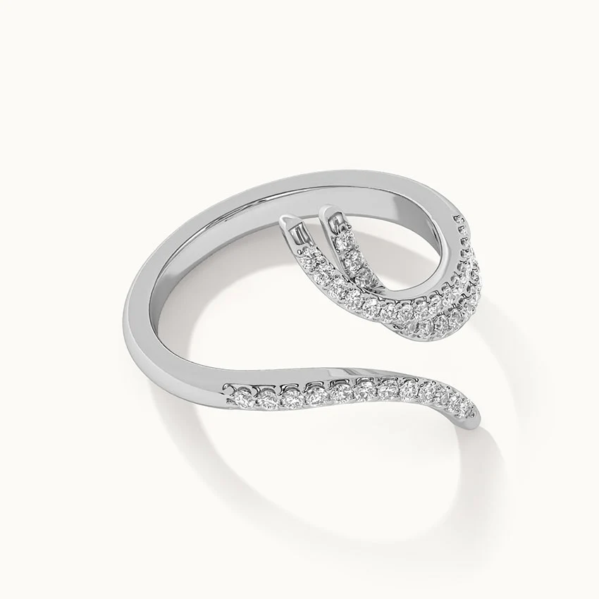 Open Swirl Diamond Band - Image 5