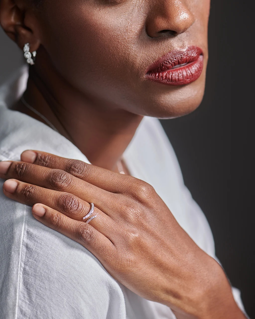 Open Wrap Diamond Band - Image 2
