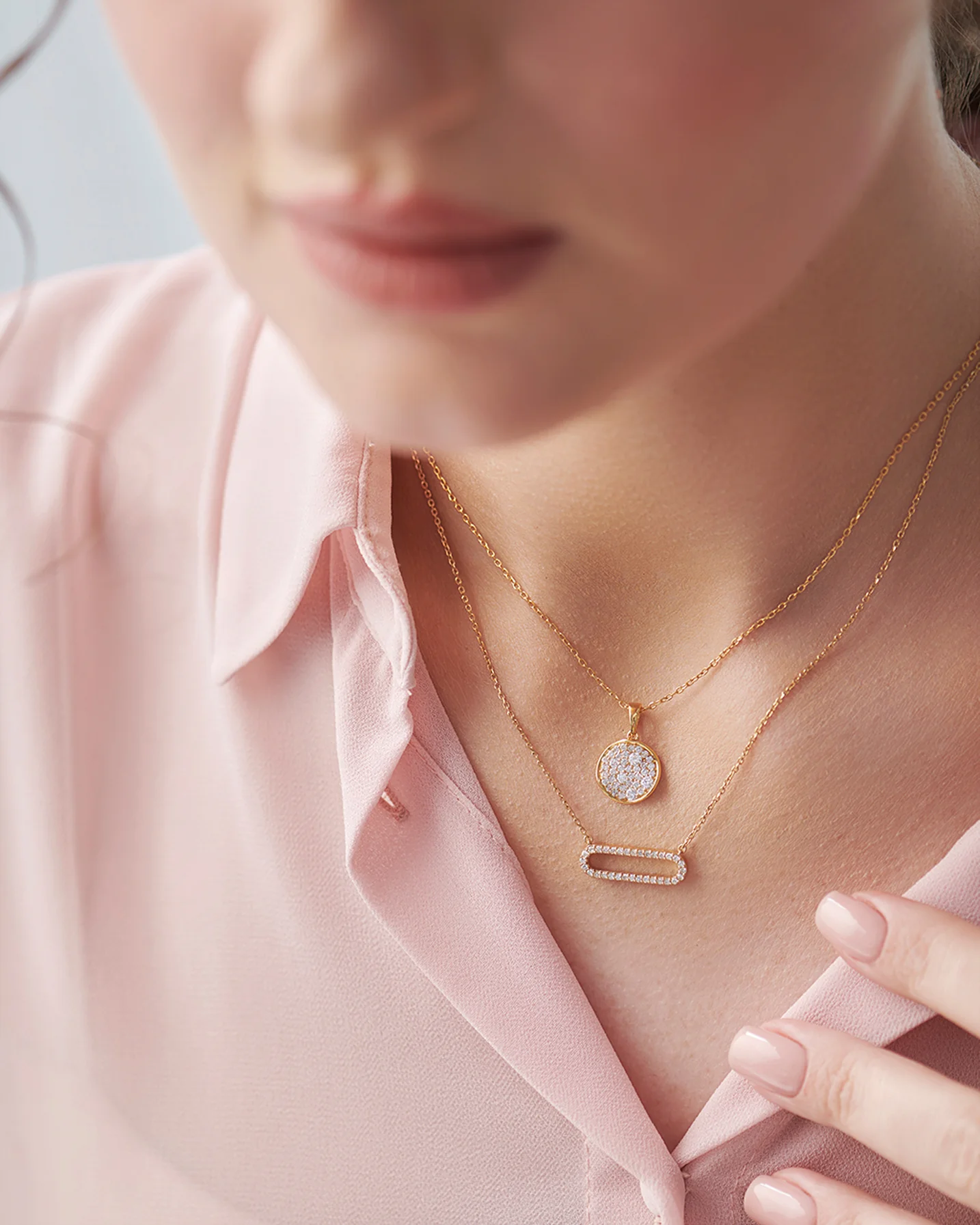 Paperclip Diamond Necklace - Image 6