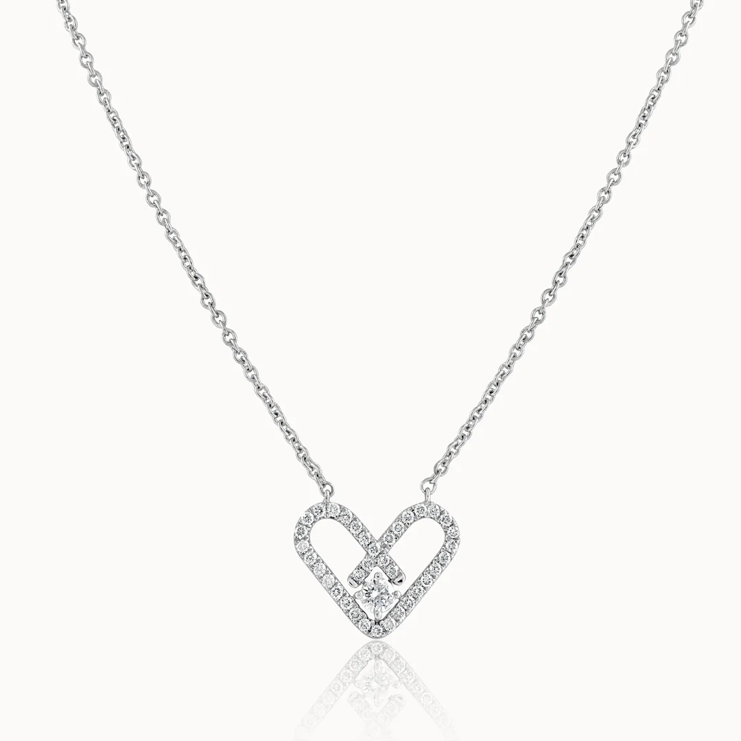 Paperclip Heart Necklace - Image 3