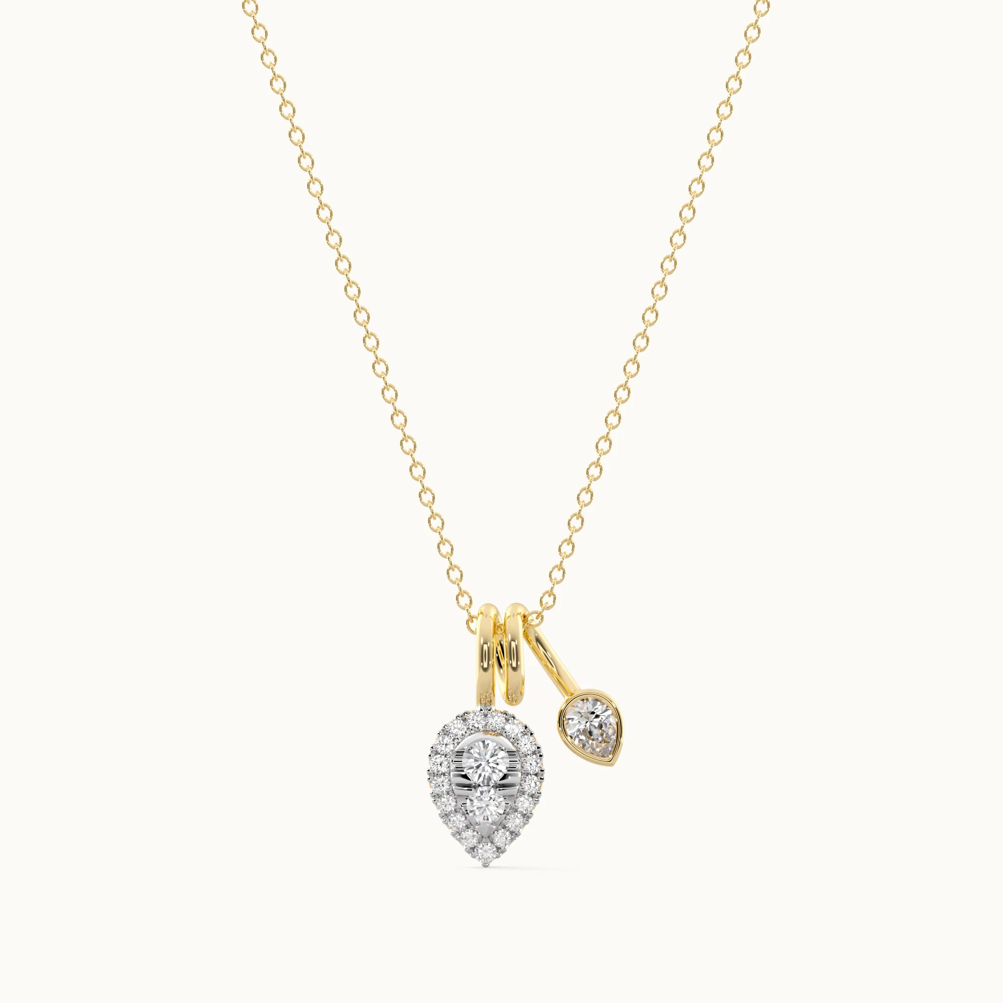 Pass Through Diamond Drop Necklace - Image 3
