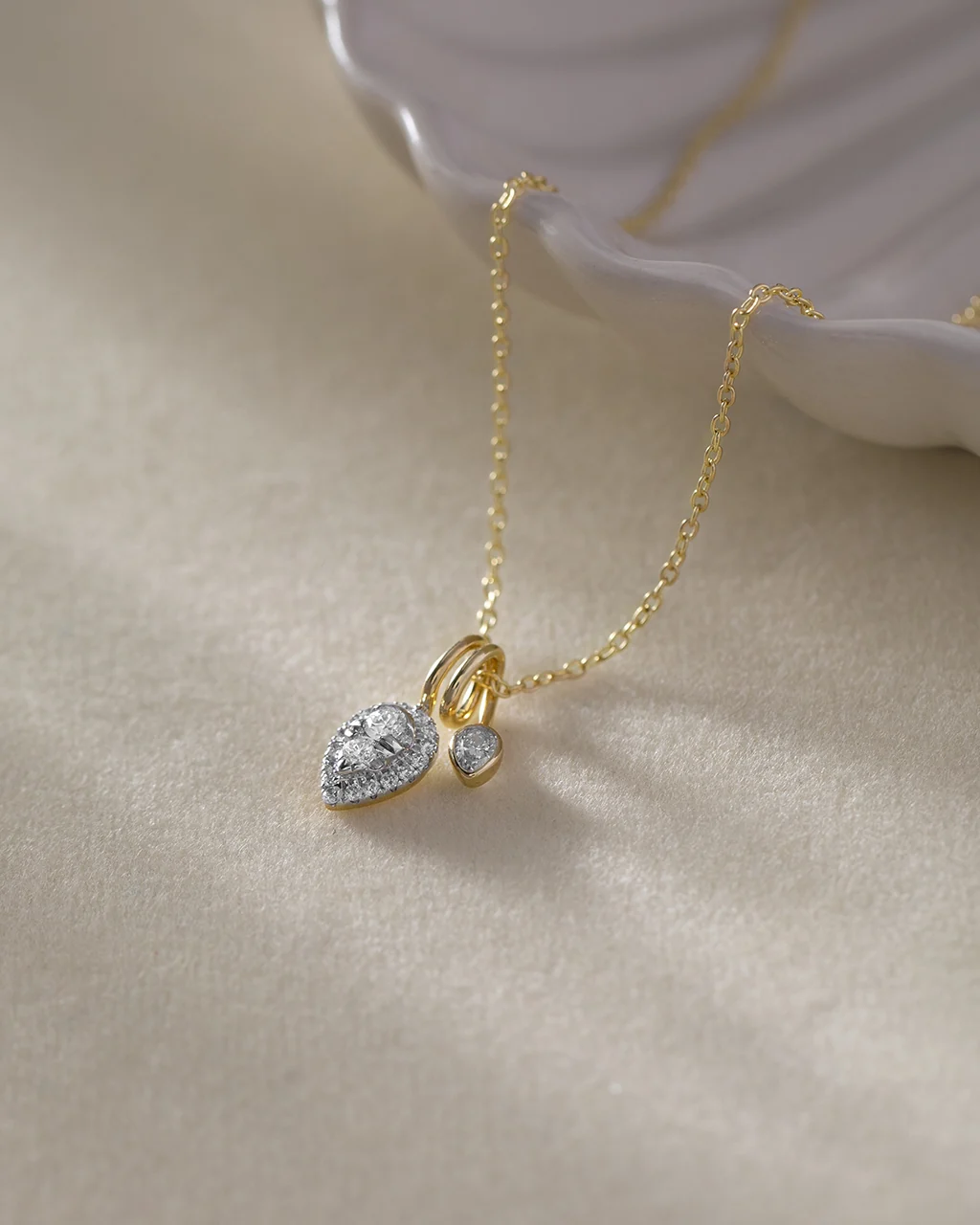 Pass Through Diamond Drop Necklace - Image 7
