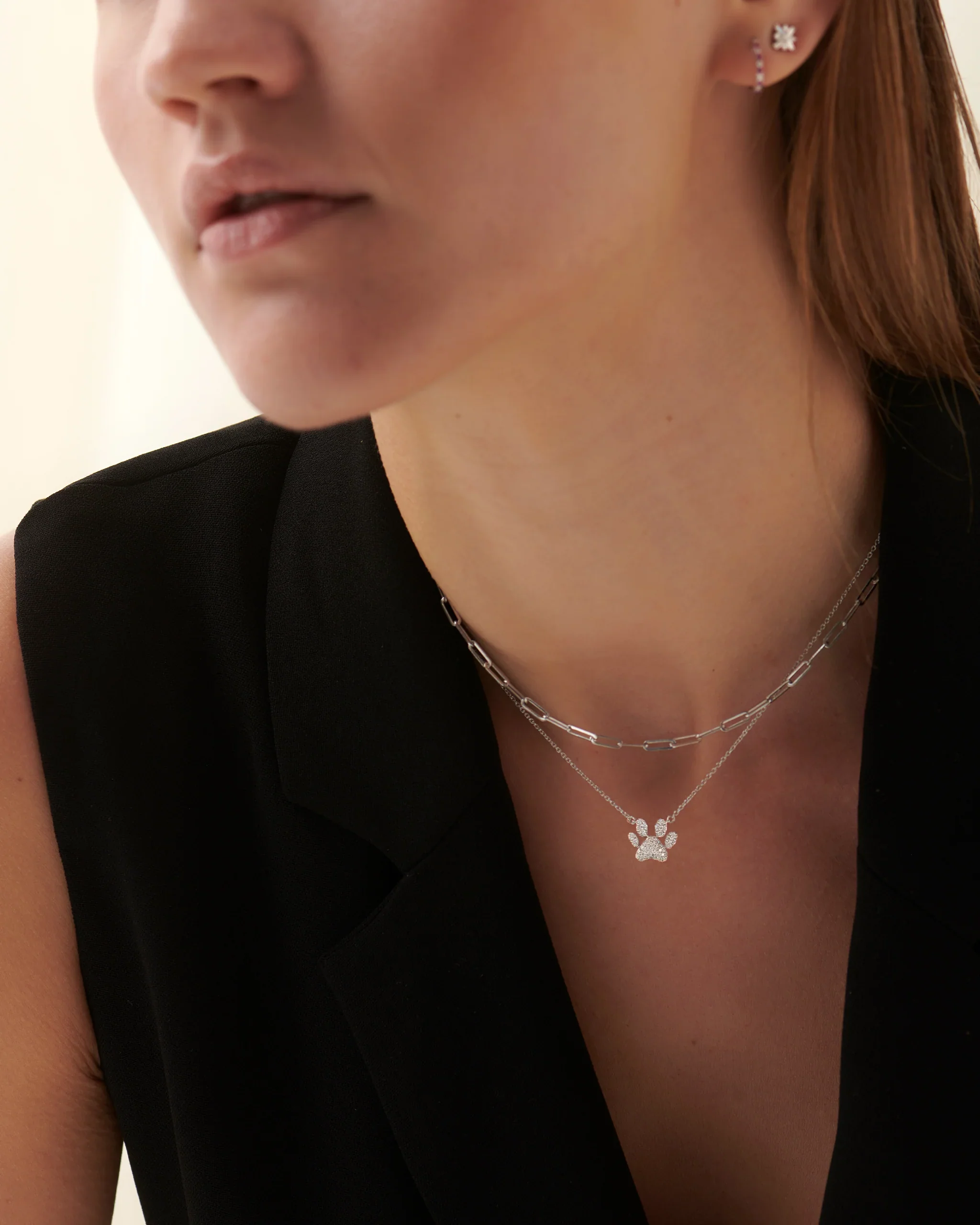 Paw Diamond Necklace - Image 3