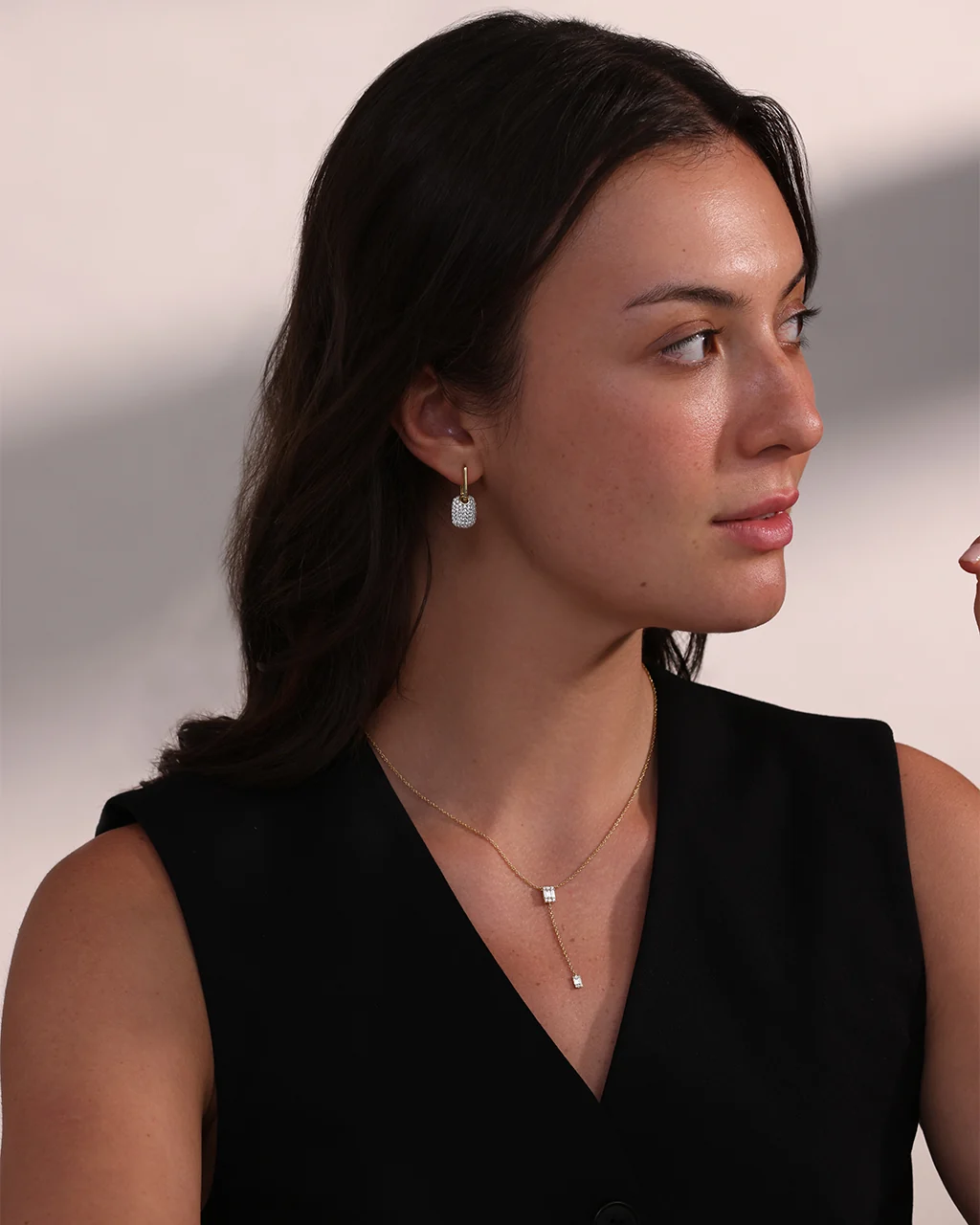 Peak And Drop Diamond Necklace - Image 4