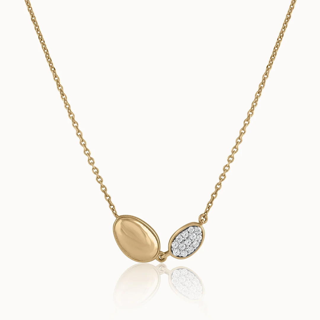 Pebble Diamond Necklace - Image 3