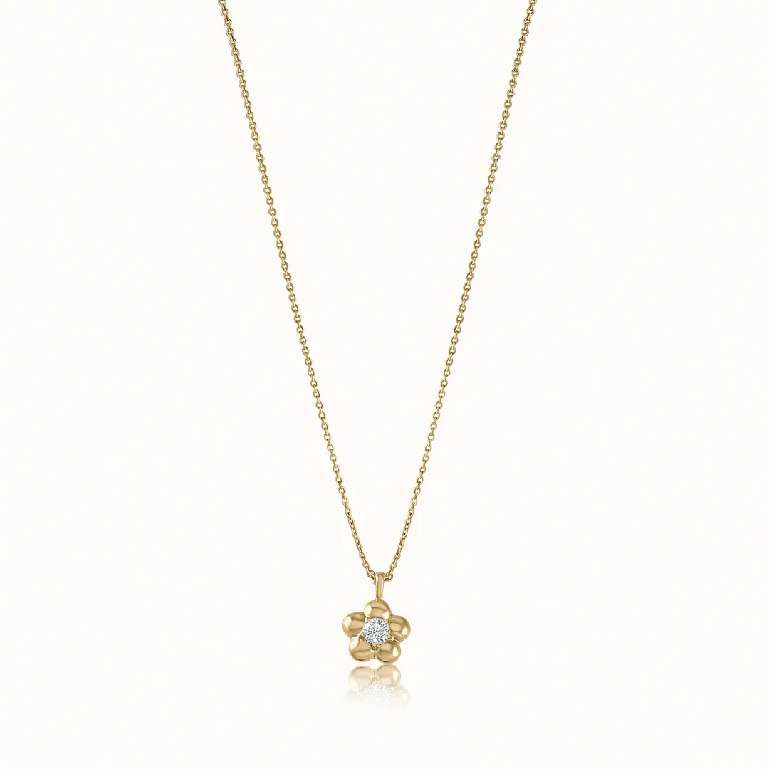 Petite Bloom Diamond Necklace - Image 3