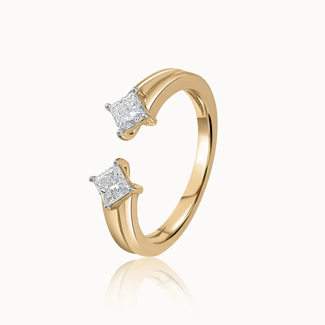 Princess Diamond Open Band - Image 3