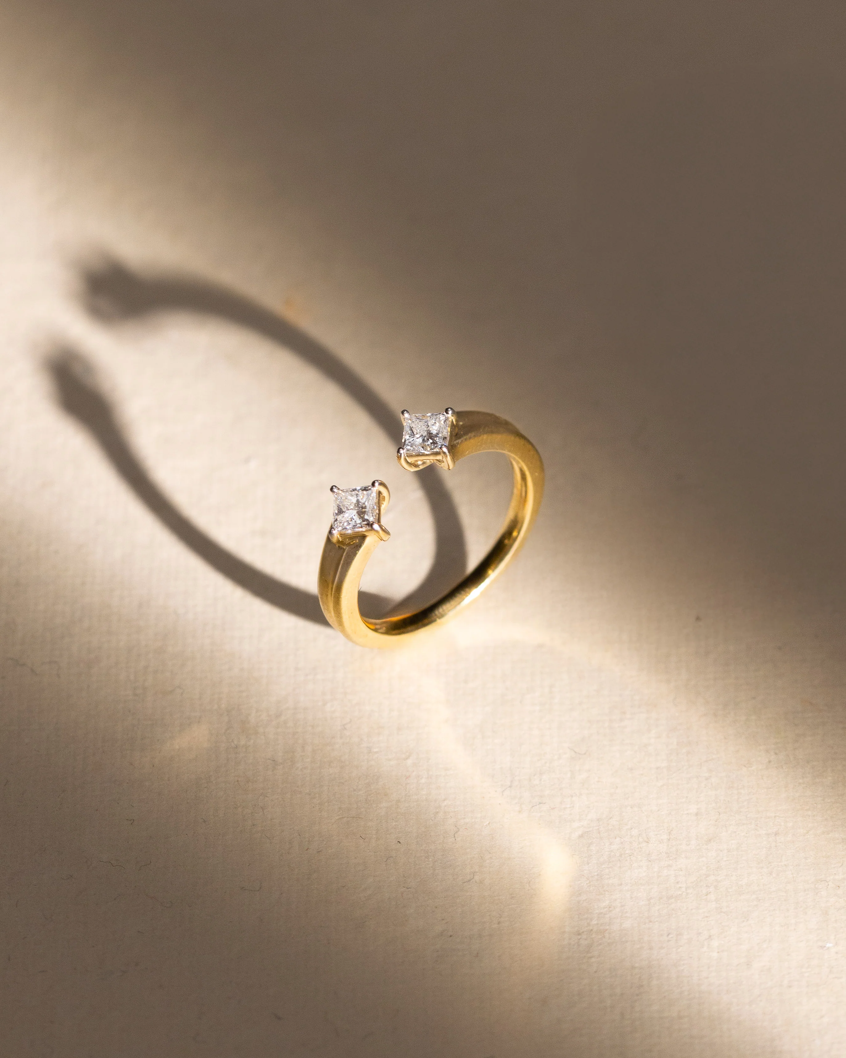Princess Diamond Open Band - Image 5