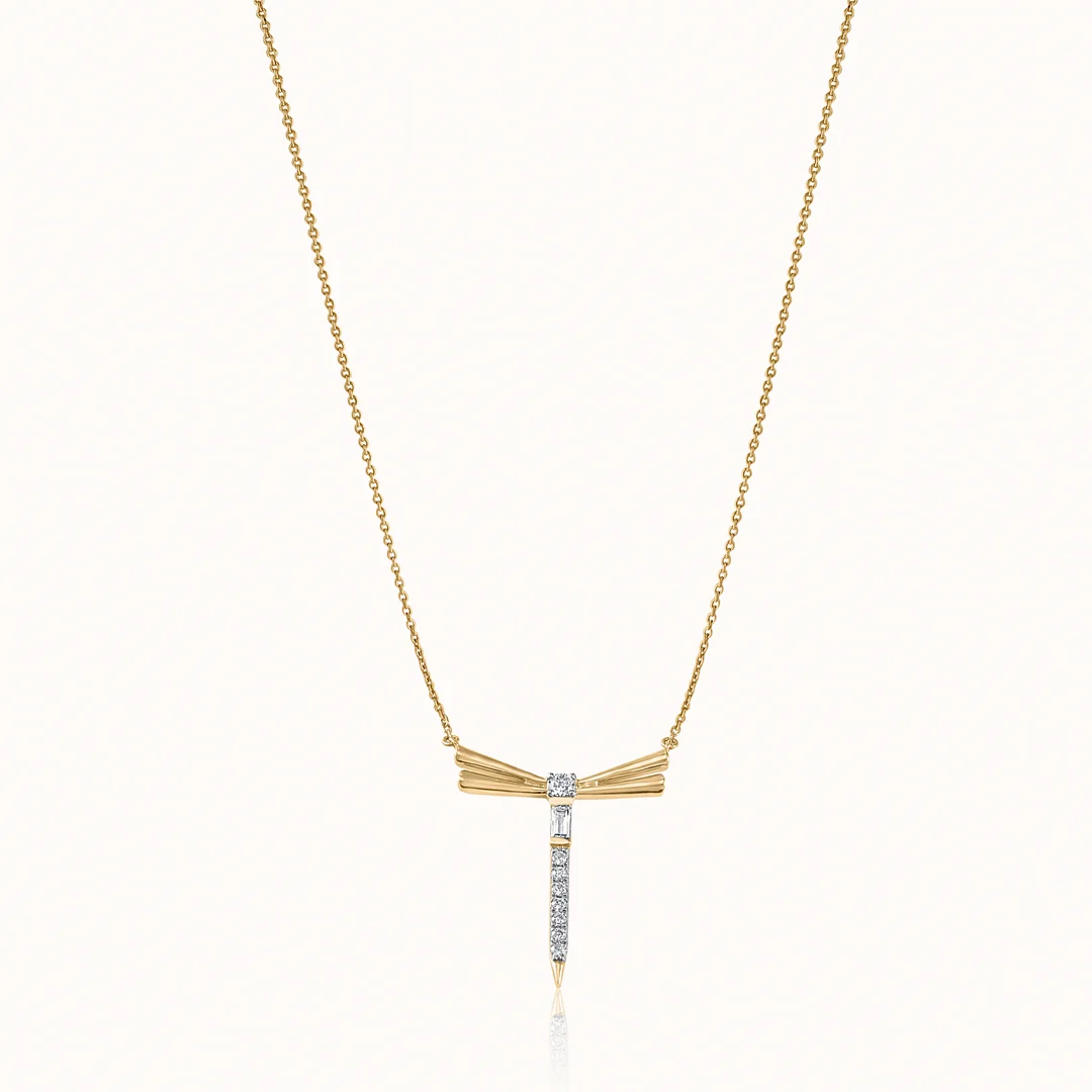 Radiant Dragonfly Diamond Necklace - Image 3