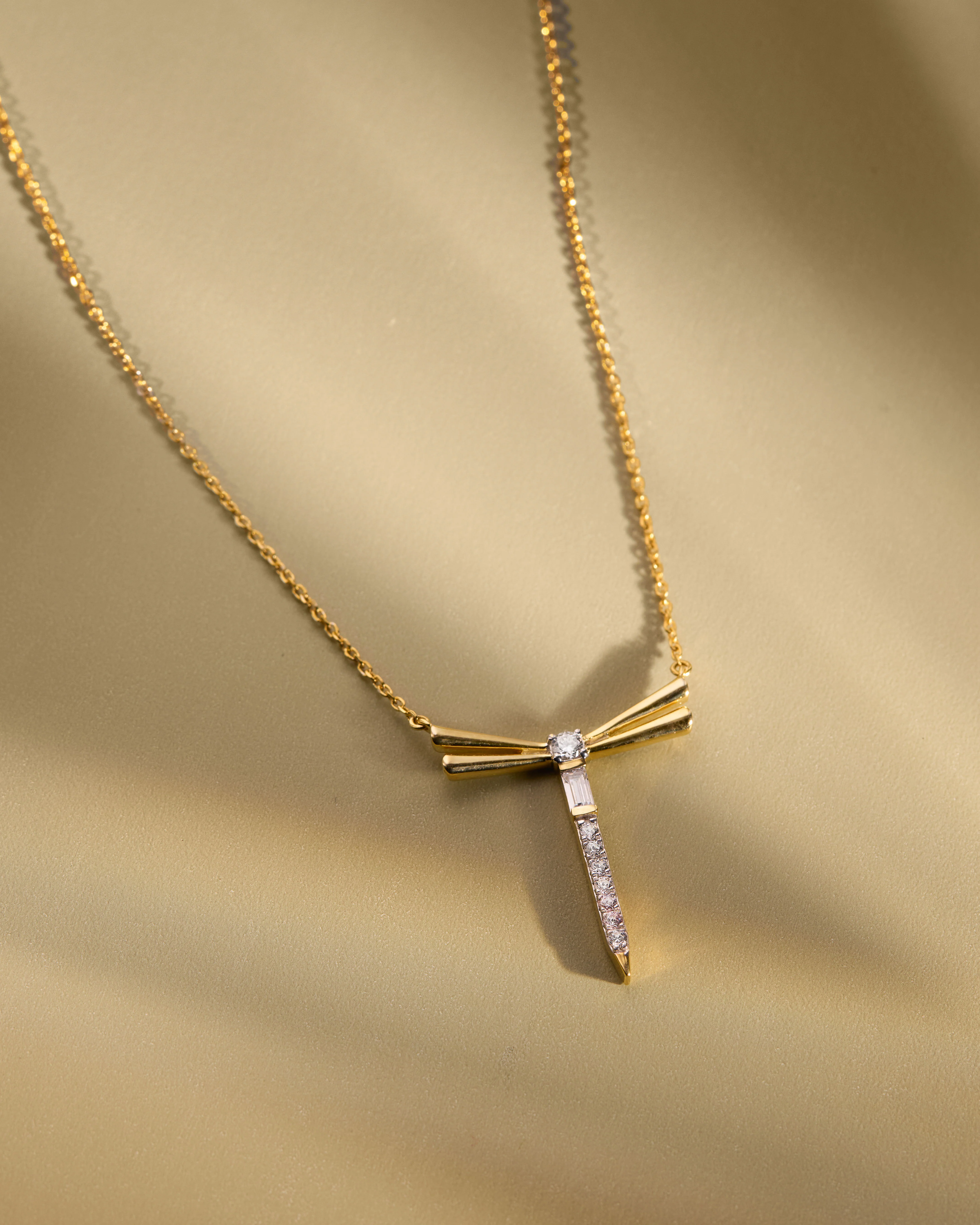 Radiant Dragonfly Diamond Necklace - Image 5